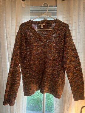Dressbarn Multicolor V-Neck Sweater